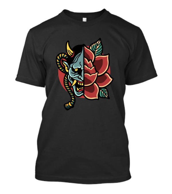 Oni Rose Mask With Red Lotus T-Shirt