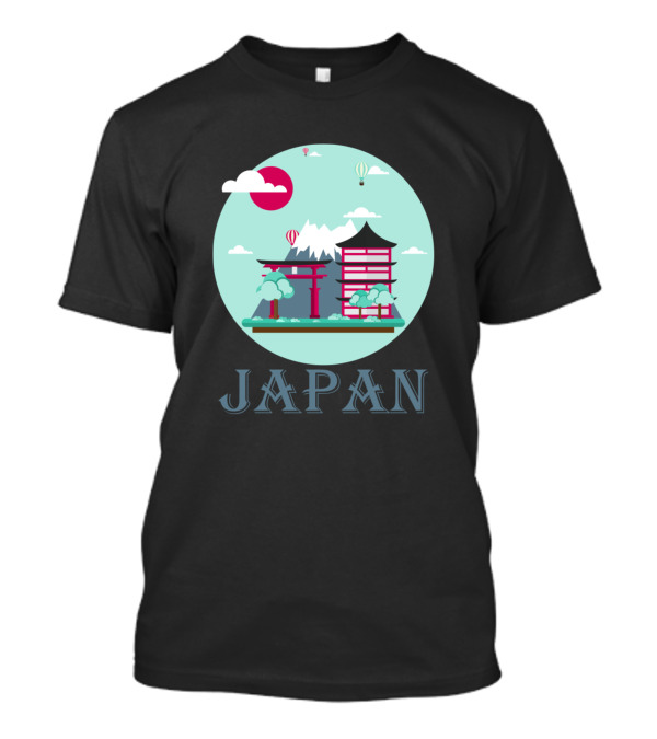 Japan Scenic Torii Pagoda T-Shirt