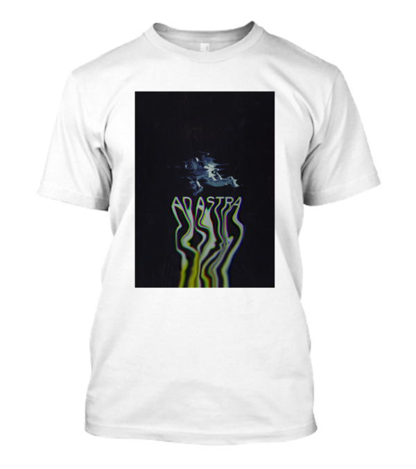 Ad Astra Space Journey Astronaut Glitch Effect T-Shirt