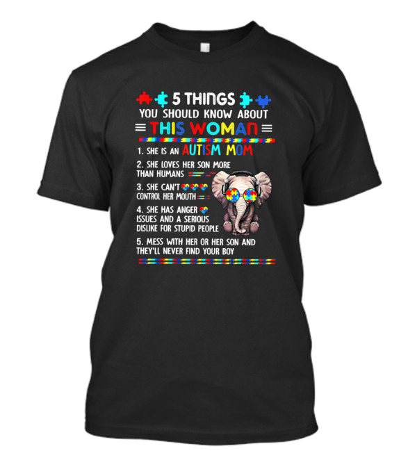 5 Things You Should Know About This Woman Autism Mom Elephant Puzzle T-Shirt