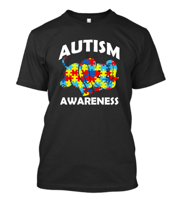 Autism Awareness Elephant Puzzle T-Shirt