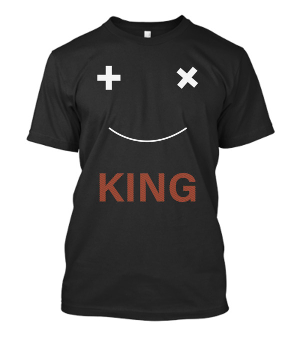 King Emoji Face With Plus And X Eyes T-Shirt