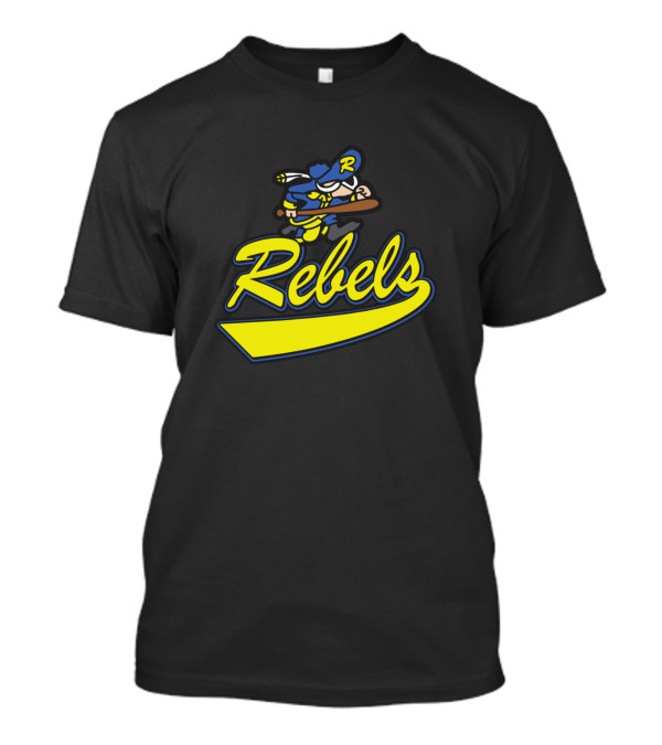 Rebels Baseball Mascot T-Shirt