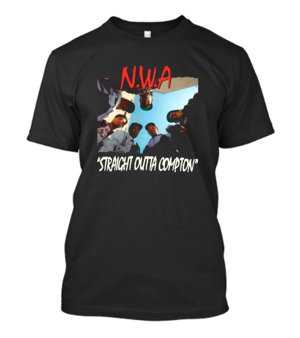 N.W.A Straight Outta Compton Album Cover Group Photo T-Shirt