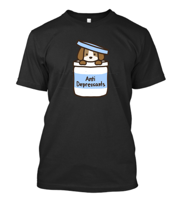 Anti Depressants Dog In A Jar T-Shirt
