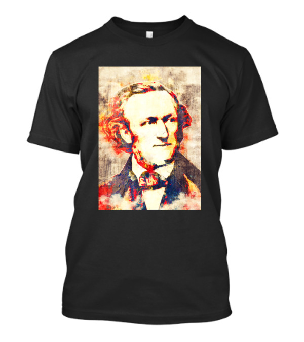 Richard Wagner Vibrant Color Portrait Pop T-Shirt