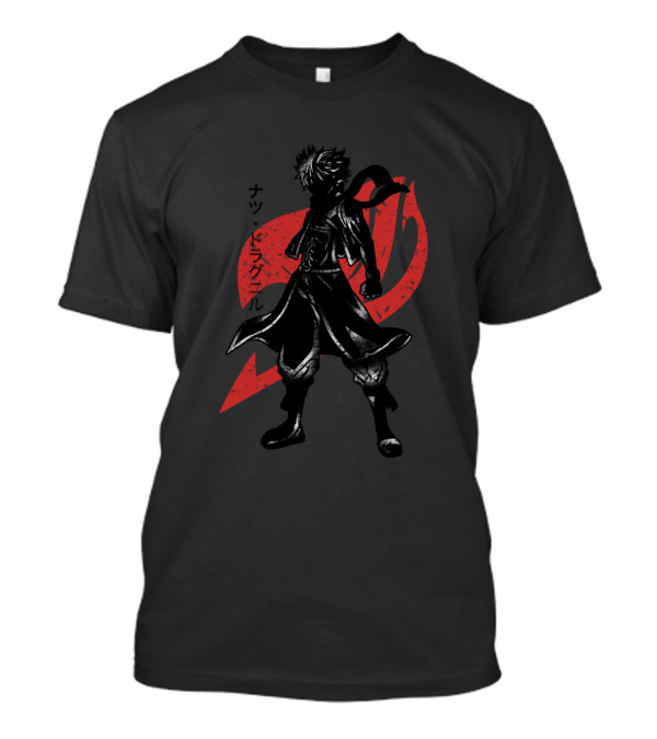 Crimson Dragon Slayer Natsu Dragneel Shadow T-Shirt