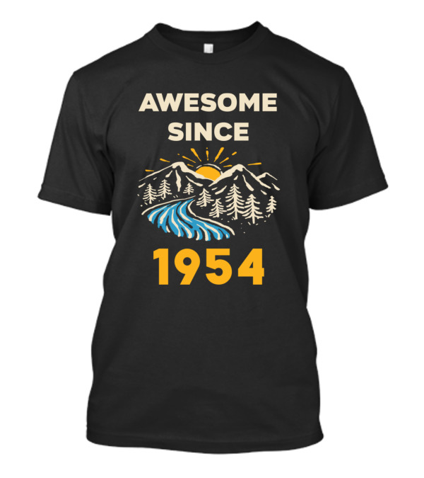 AWESOME SINCE 1954 Mountain River Sunburst T-Shirt