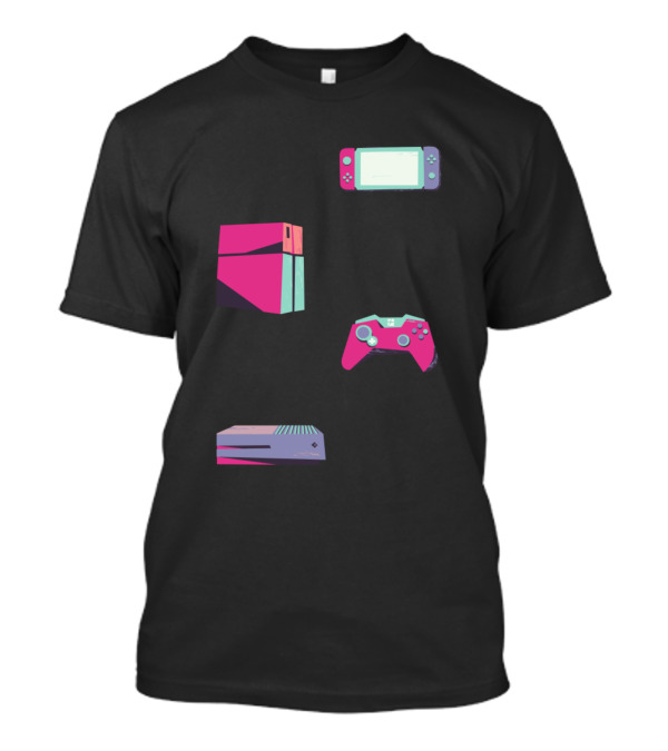 Retro Vintage Gamer Console Controller Handheld Pastel T-Shirt
