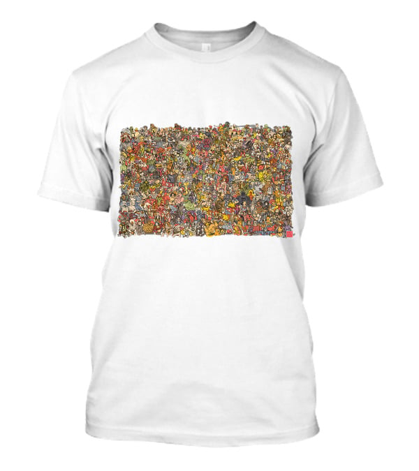 Pop Culture Character Collage Everybody T-Shirt