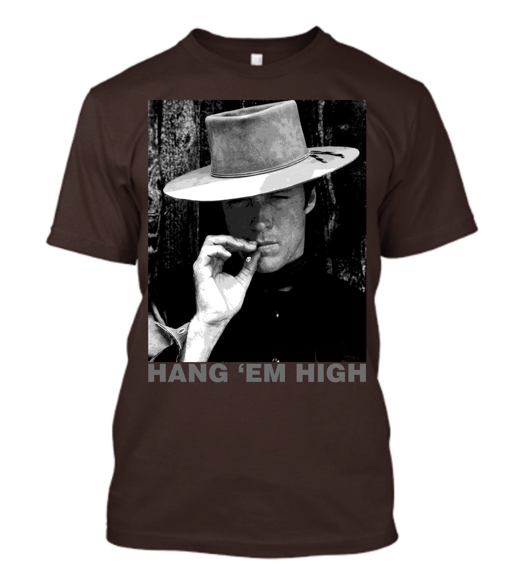 Hang 'Em High Western Style Cowboy Smoking T-Shirt