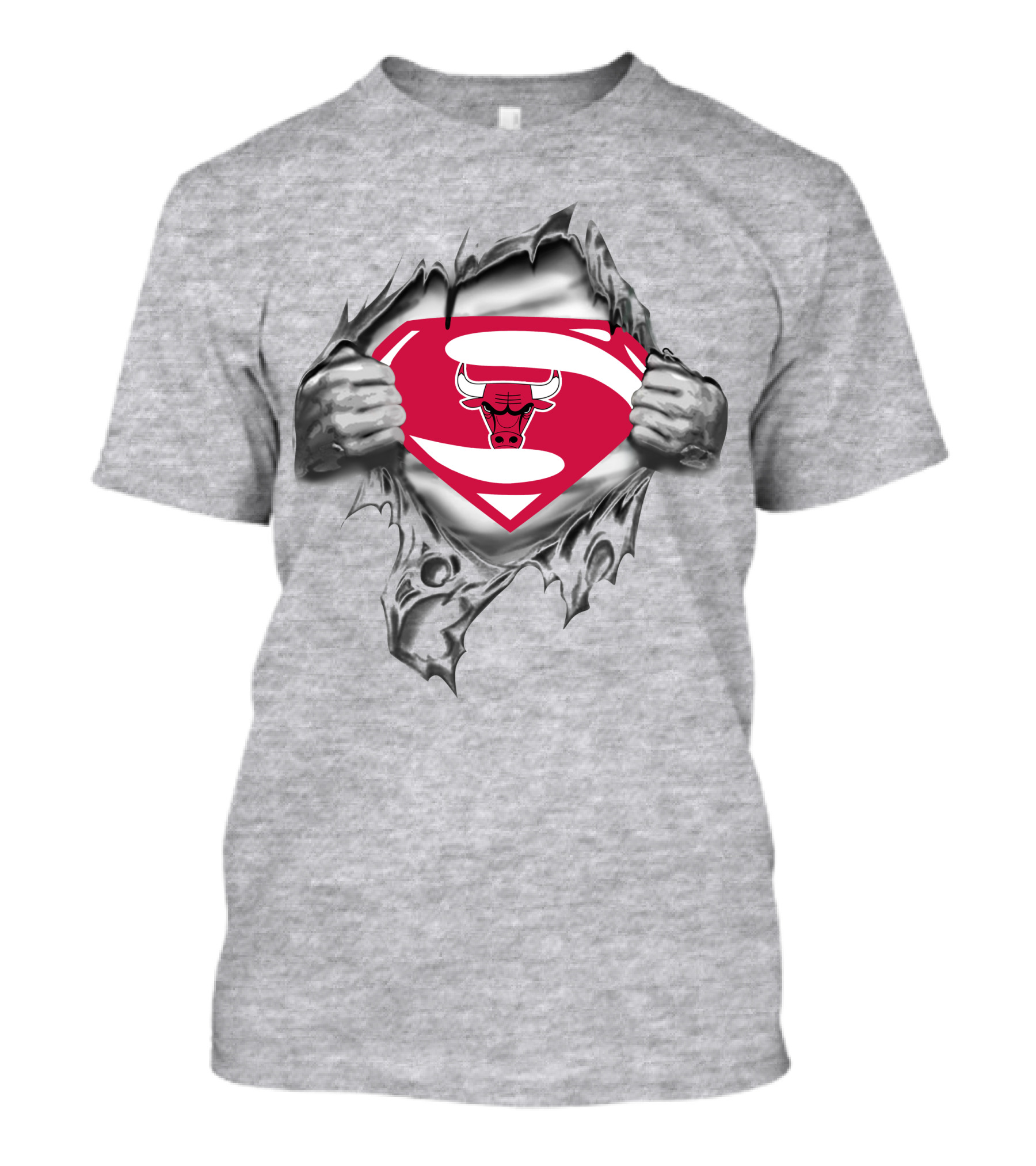 Bulls Emblem Superman T-Shirt