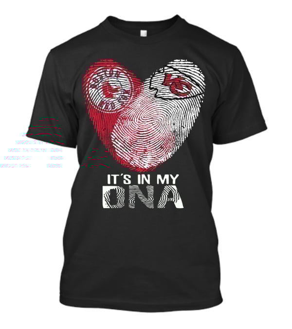Boston Red Sox Kc Chiefs It's In My Dna T-Shirt
