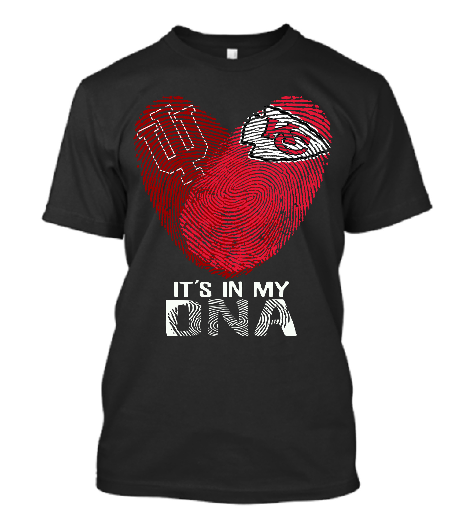 Indiana Hoosiers Kansas City Chiefs Heart It's In My Dna T-Shirt