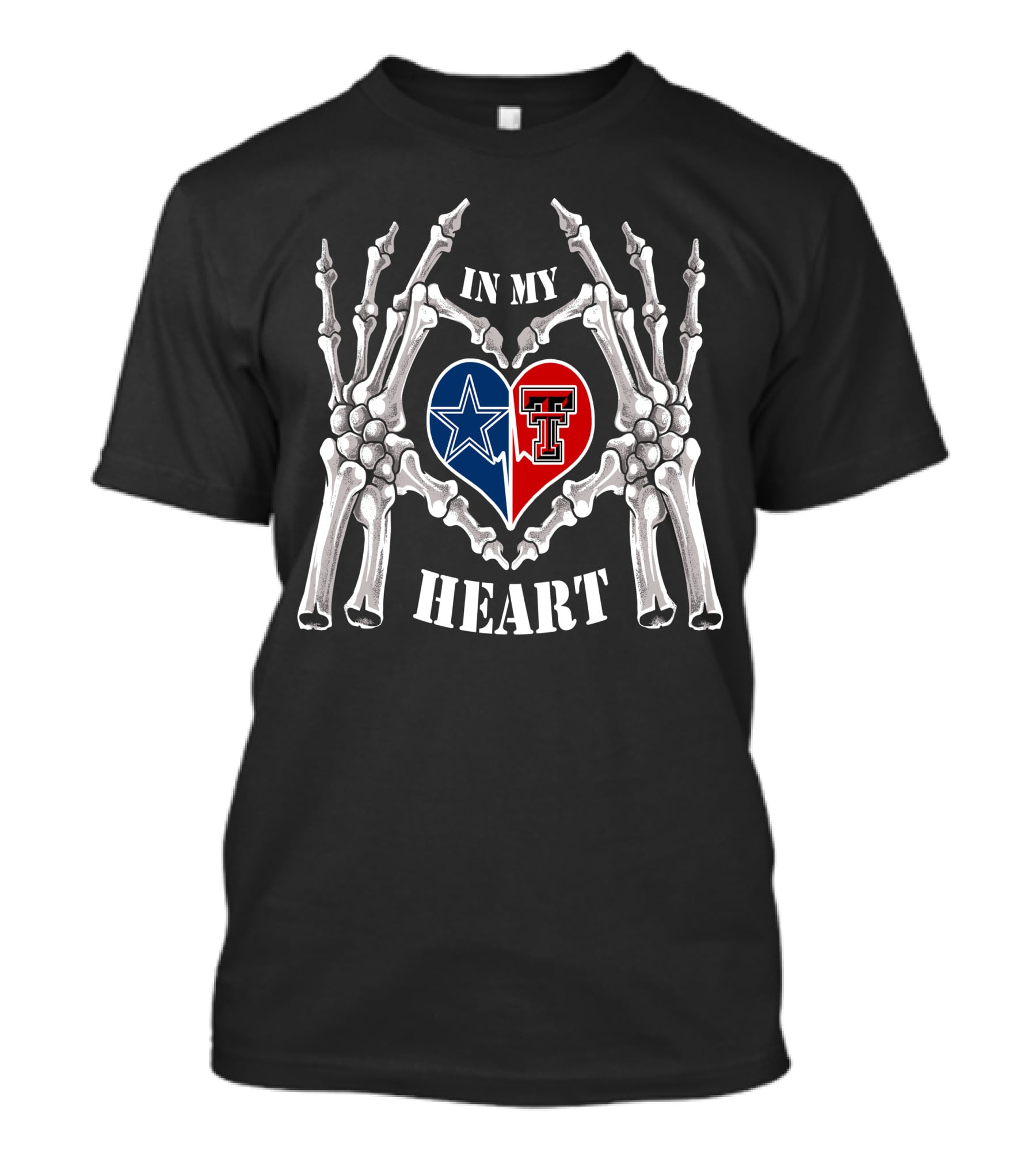 Dallas Cowboys Texas Tech In My Heart T-Shirt
