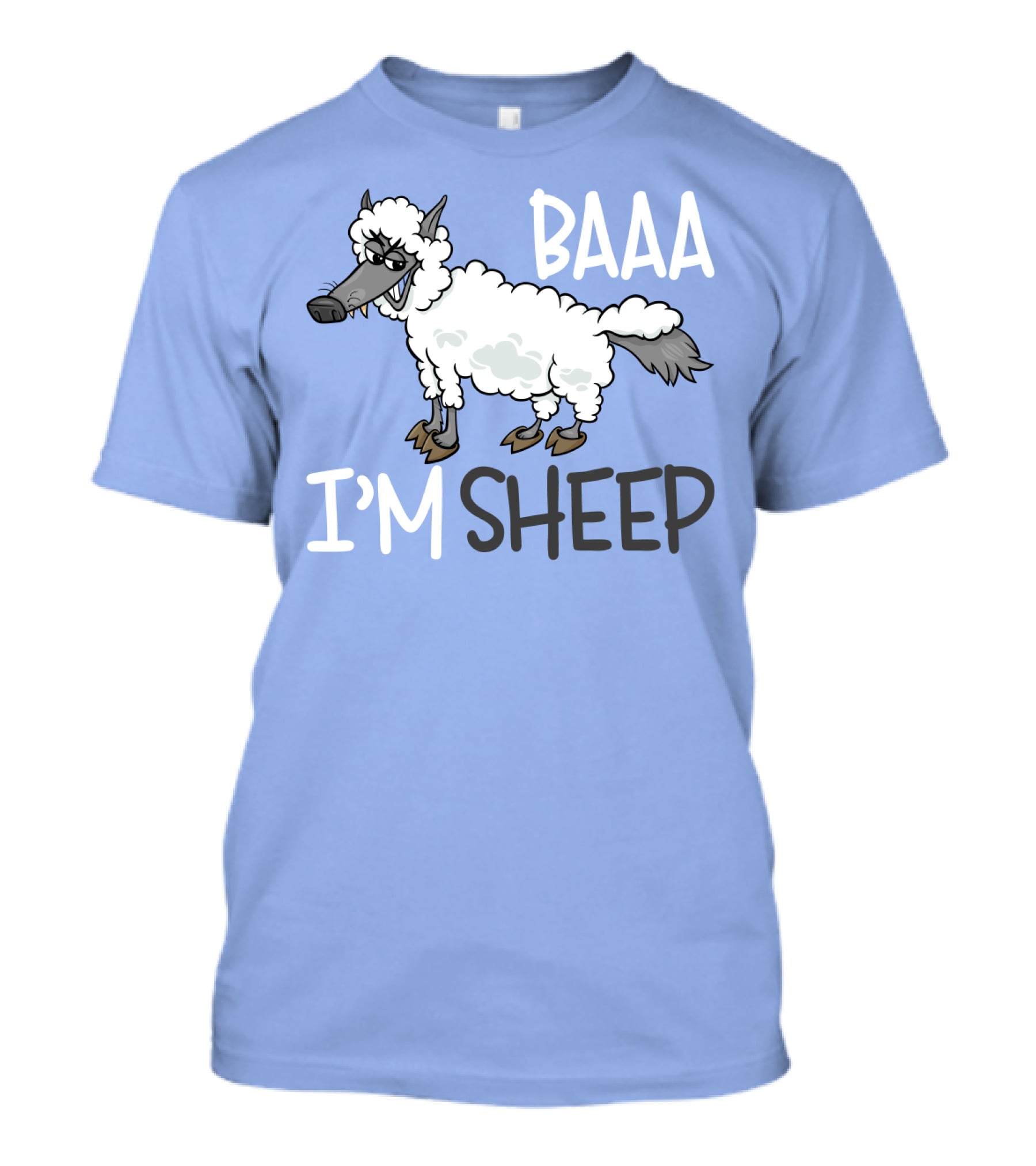 Baaa I'm A Sheep Funny Cartoon T-Shirt