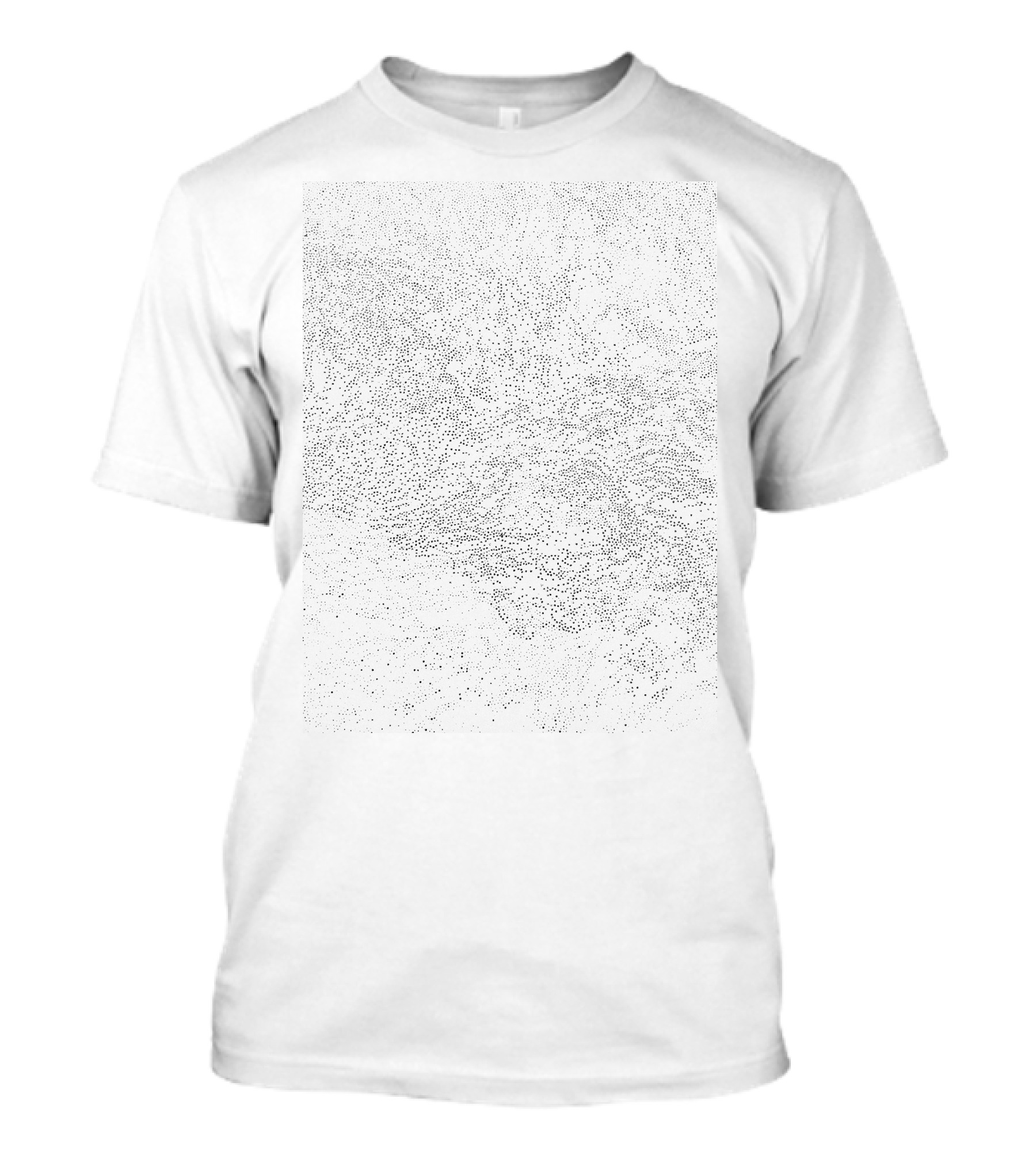 Back To Basics Black Dot Complex Abstract T-Shirt
