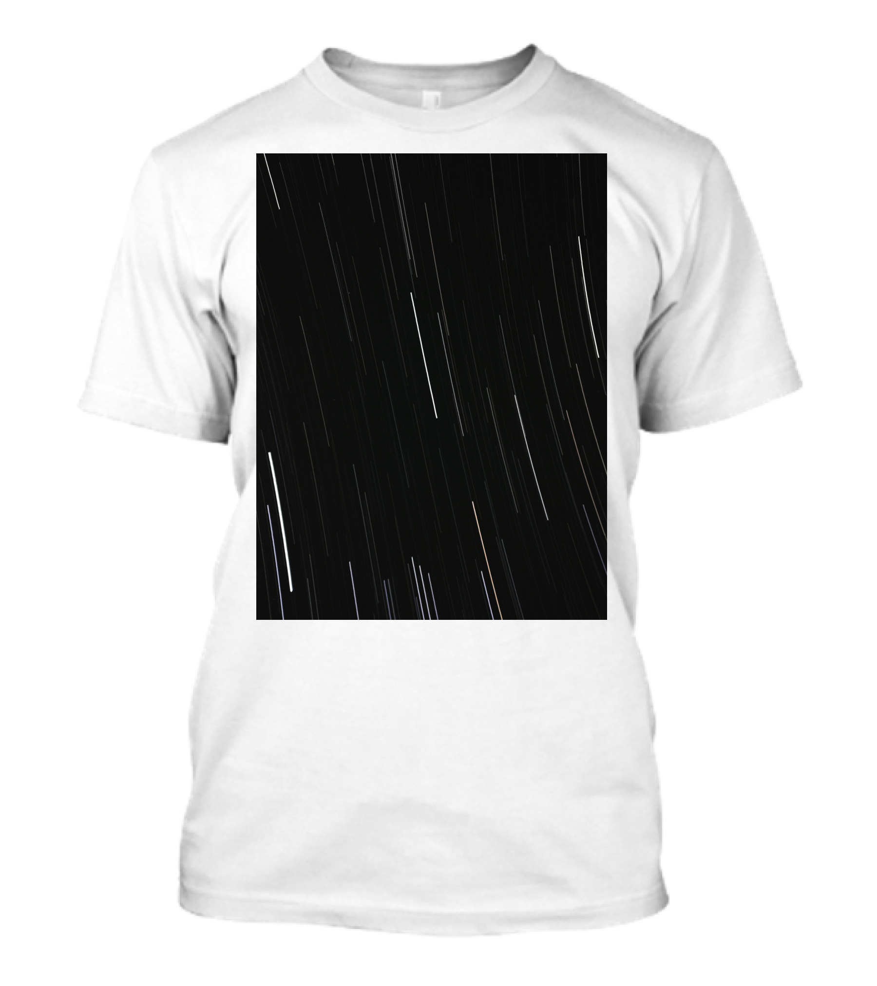 Back To Basics Scratch Night Sky Stripes T-Shirt