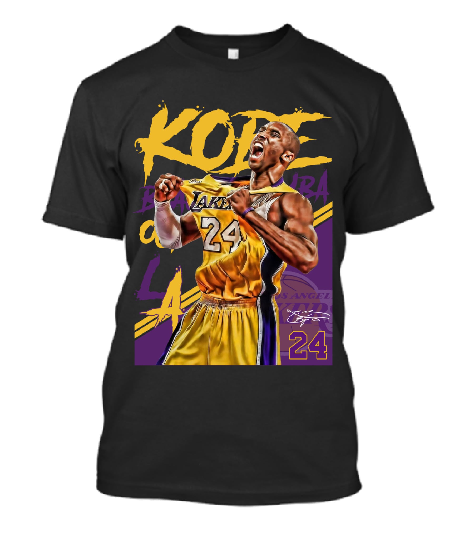 Kobe Bryant Black Mamba Los Angeles Lakers 24 T-Shirt