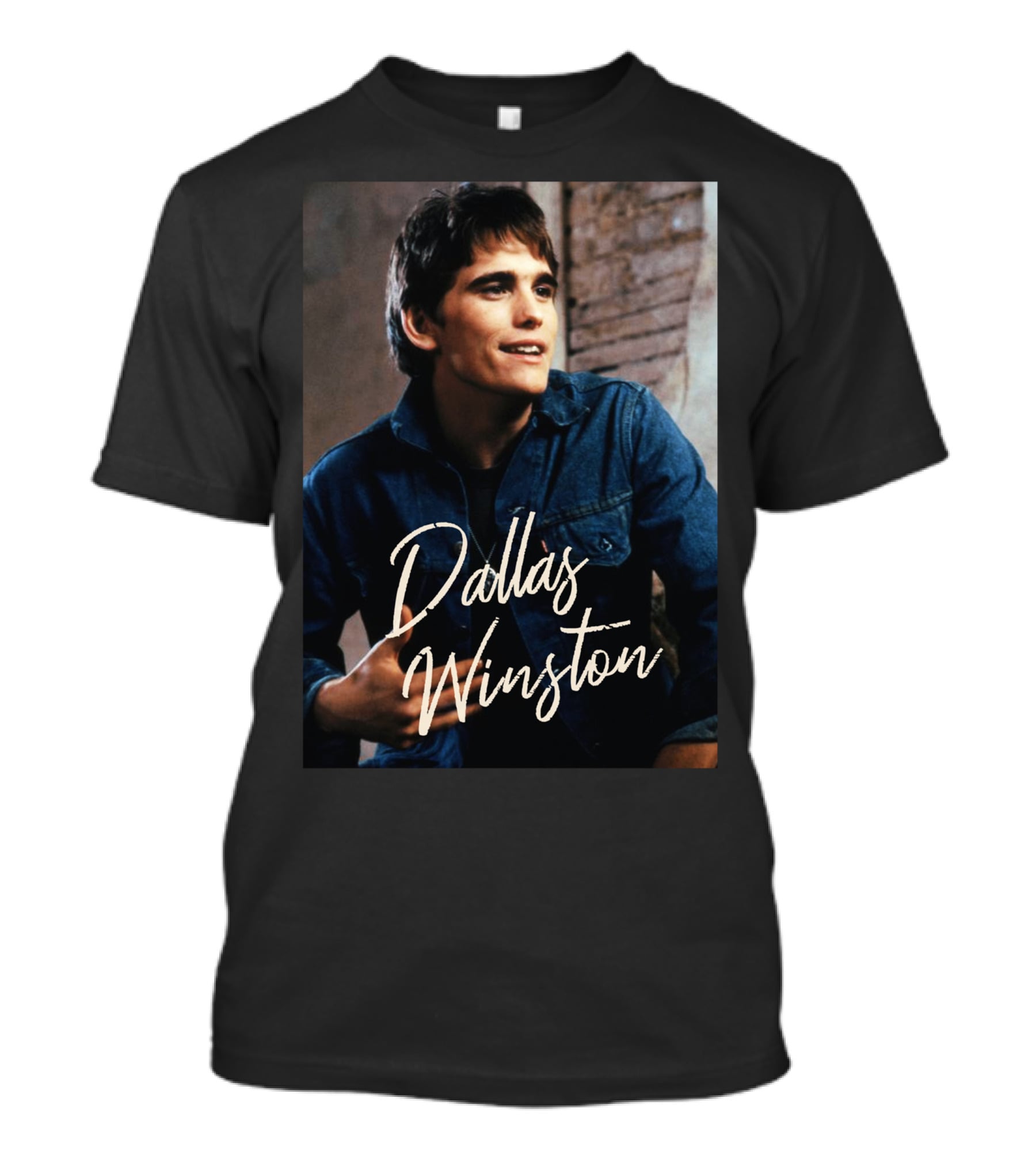Dallas Winston The Outsiders 80s Movie Retro Denim T-Shirt