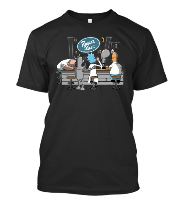 Roger's Place Bar Scene With Iconic Sci-Fi Characters T-Shirt