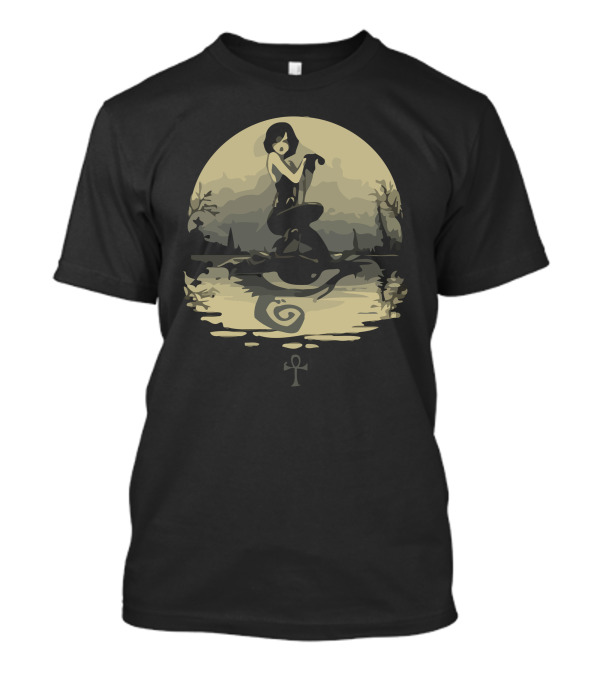 Sailing With Death Ankh Reflection Egyptian Symbol Mystique T-Shirt