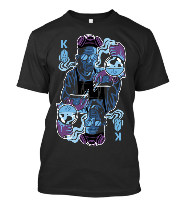 K King Of Crystals K Breaking Chemist Dual Flask T-Shirt