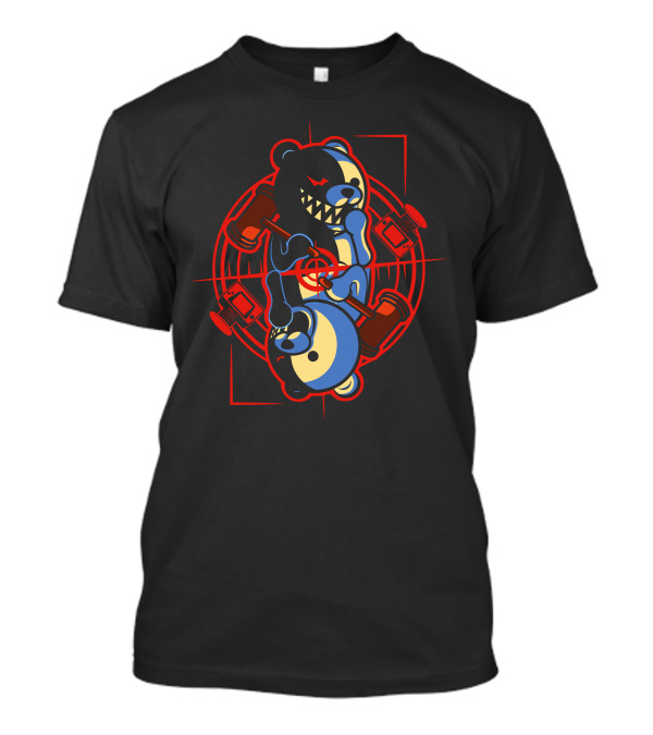 Monokuma King Of Despair Duality Bear Hammers T-Shirt