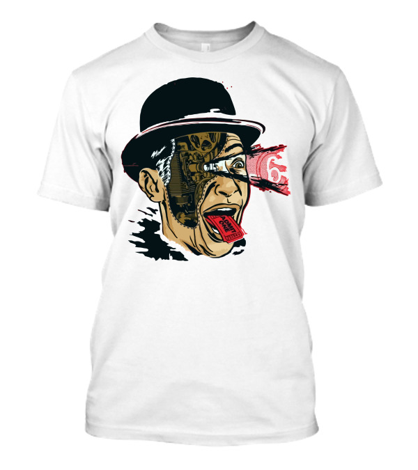 Reel Passion Vintage Cinema Mechanic Head With Admit One Ticket T-Shirt