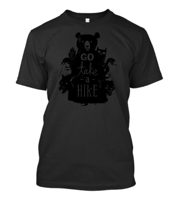Go Take A Hike Bear Wolf Panther Eagle Snake Forest Animals T-Shirt