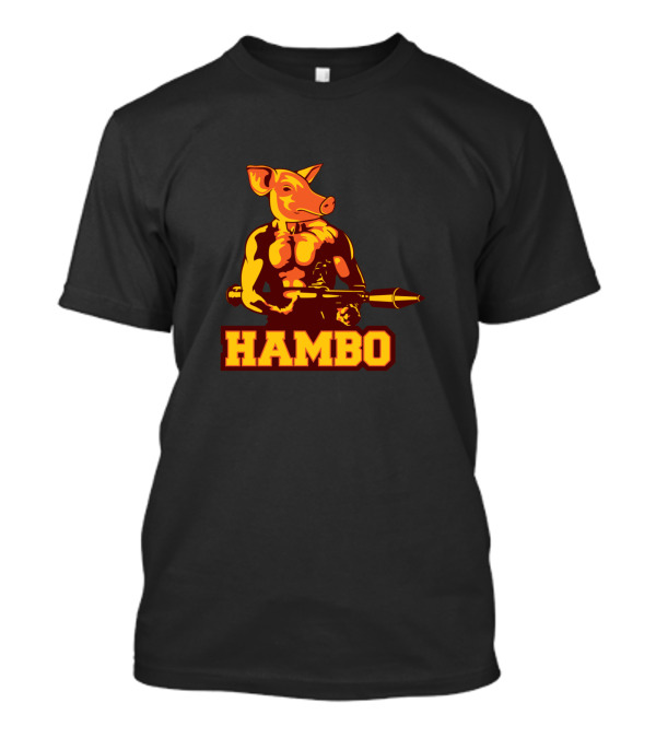 Hambo Pig Warrior With Rocket Launcher T-Shirt