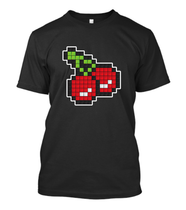 8 Bit Pixelated Cherry Pixel T-Shirt