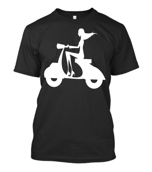 Apo28 Girl Riding Scooter T-Shirt