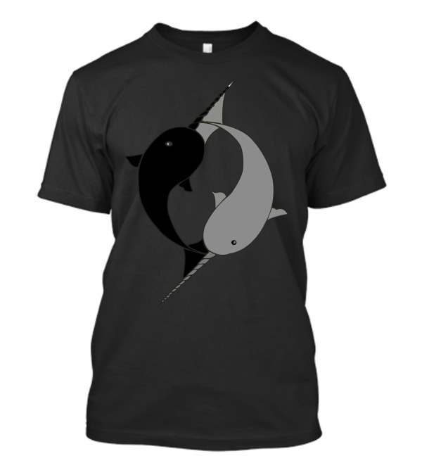 Yin Yang Narwhals Awesome Balance T-Shirt