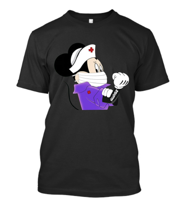 Nurseok Minnie Mouse Nurse Power Arm Flex T-Shirt