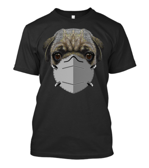 Paramedic Pug Dog Masked Pug Face T-Shirt