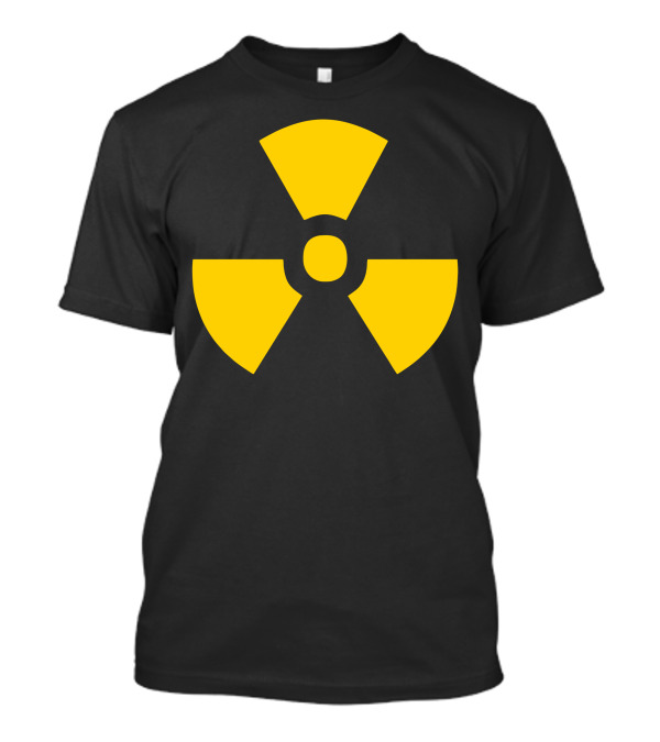 Radioactive Hazard Symbol Yellow Black Nuclear Warning T-Shirt