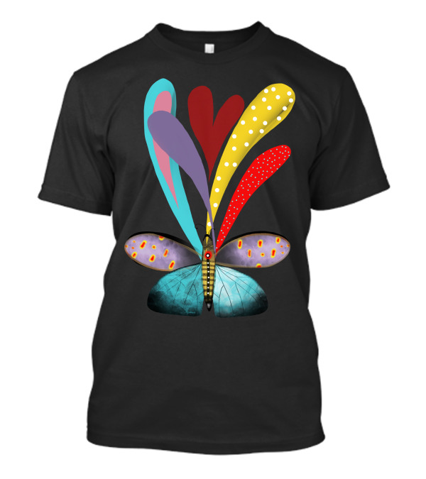 Free Butterfly Colorful Abstract Wings T-Shirt