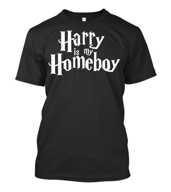 Harry Is My Homeboy Wizard Font T-Shirt