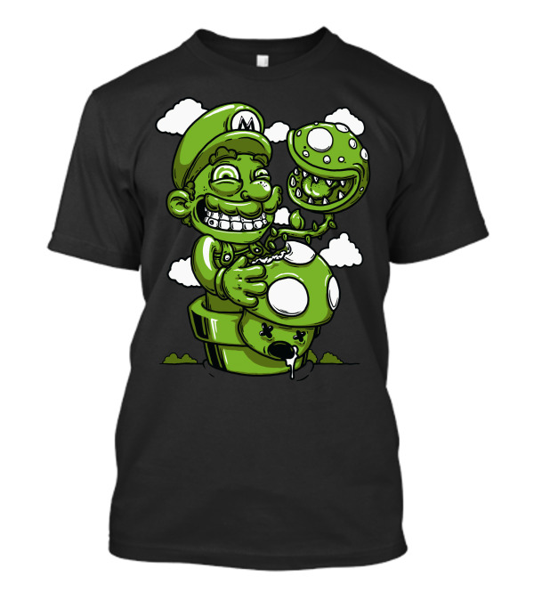 Super Mario Green Toadstool Adventure T-Shirt