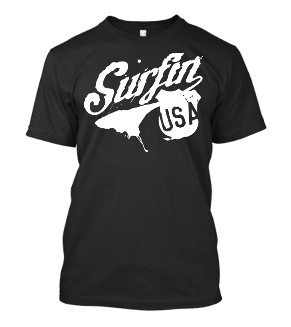 Surfin USA Coastal Adventure Route Shield T-Shirt