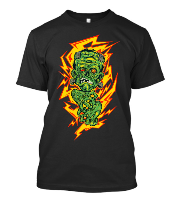 ItS Alive Frankenstein Monster Electric Lightning Bolt T-Shirt