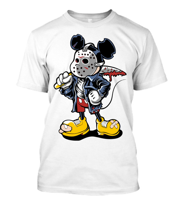 Jason Mouse Horror Character Crossover Mashup T-Shirt