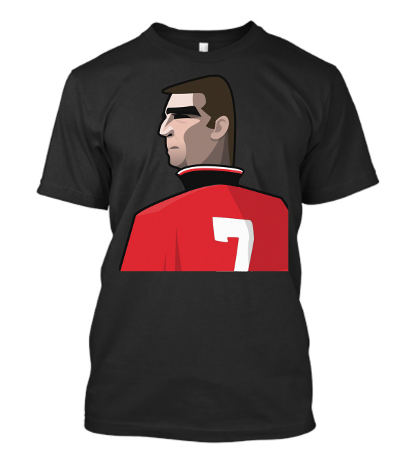 Cantona Red Number 7 Football Legend T-Shirt