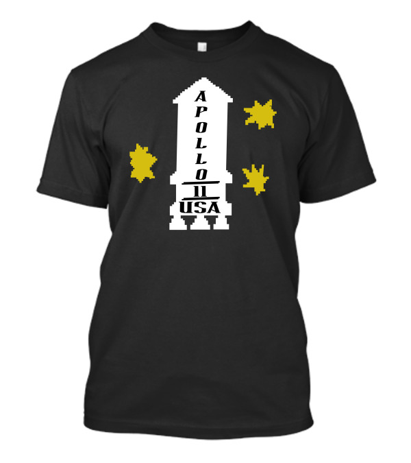 Apollo 11 USA Rocket And Stars T-Shirt