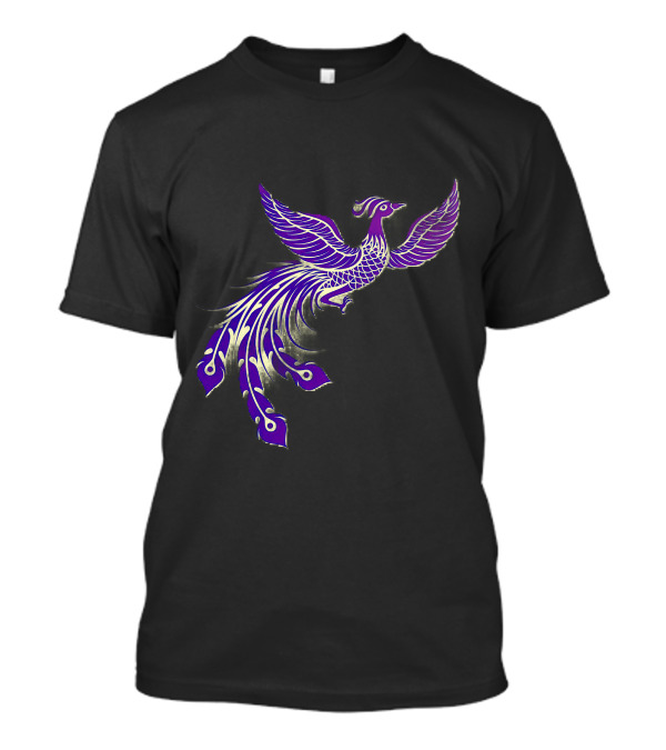 Beautiful Bird Majestic Purple Phoenix T-Shirt