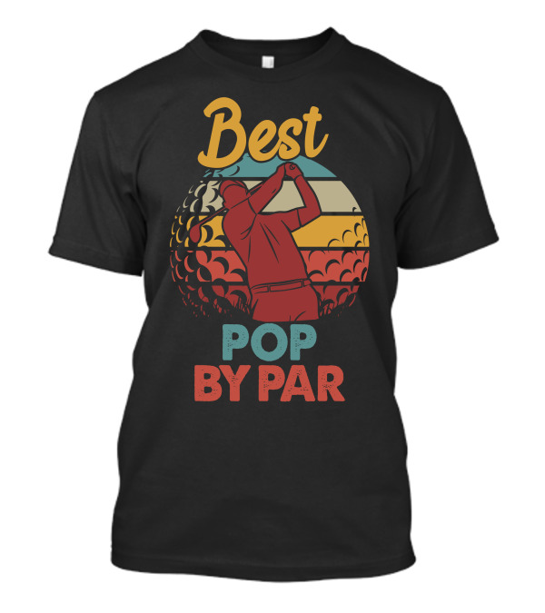 Best Pop By Par Golfing Sunset T-Shirt