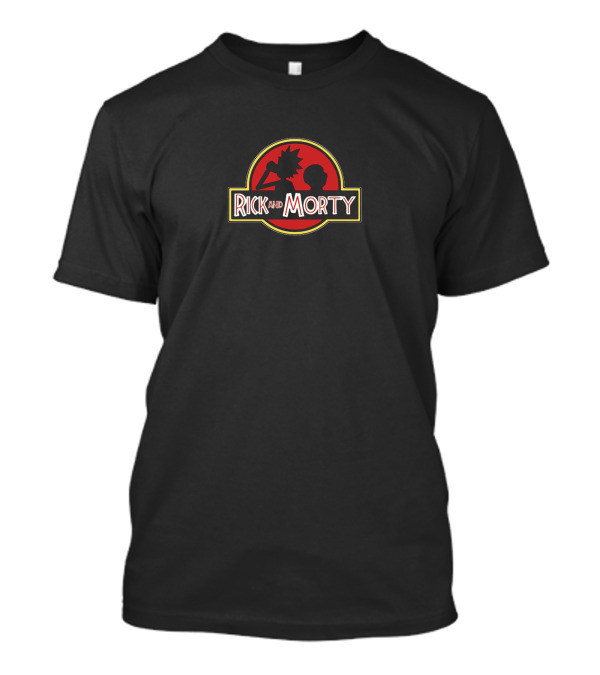 Rick And Morty Jurassic Dark Red T-Shirt