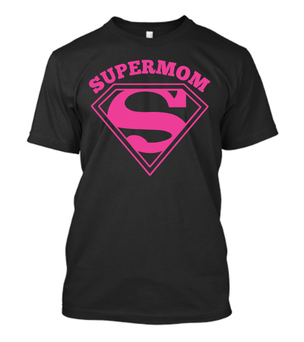 Supermom Pink S Logo Superhero T-Shirt