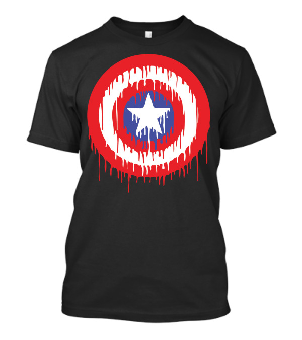 Captain America Bleeding Shield T-Shirt
